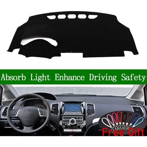 For HAVAL VOLEEX C50 2012 2013-2016 Dashboard Cover Sun Shade Non-slip Dash Mat Pad Carpet Car Stickers Interior Accessories