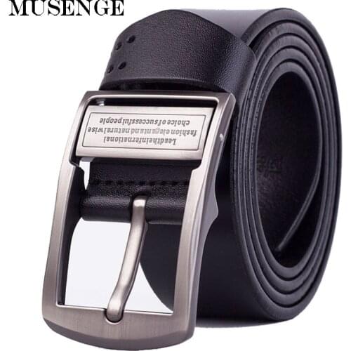 MUSENGE Leather Belt Men Jeans Cinturon Hombre Cinto Masculino Ceinture Homme Luxe Marque Cowboy Designer Belts Men High Quality