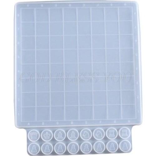 Crystal Epoxy Resin Mold Board Game International Chess Casting Silicone Mould DIY Crafts Making Tool Drop Shipping