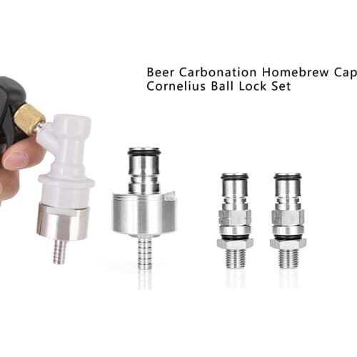 Cornelius Ball Lock Post Gas & Liquid with 1/4"BSP Assembly 19/32-18 Beer Carbonation Homebrew Gas Manifold Parts Cap