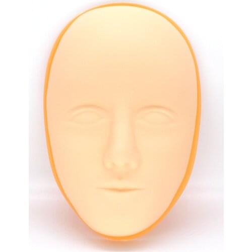 10PCS/Pack Microblading 3D Face Fake Skin Practice Silicone Skin with Form for Eyebrow Senior Scholar