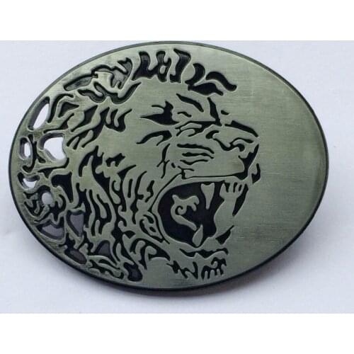Wesretn Wolf Belt Buckle With Pewter Finshing SW-BY410 suitable for 4cm wideth belt with continous stock free shipping