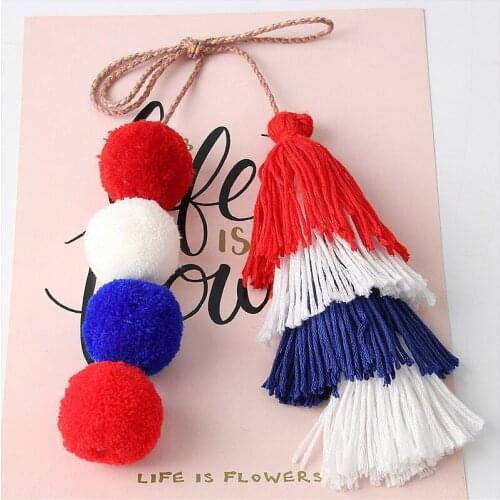 Bohemian Womens Bag Package Pendant Ornament Tassel Key Ring Car Pendant Childrens Decorations Hot Selling Seven Colors Select