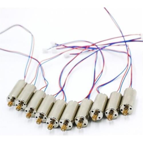 10PCS 3.7V 8520 8.5x20mm Mini Coreless Motor With gear CW for DIY Tiny QX90 QX95 LT105 Micro Indoor FPV Racing Quadcopter Brush
