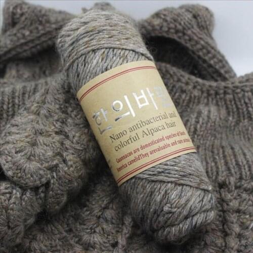 100g/lot 140 Meters High Quality Alpaca Wool Thick Yarns Knitting Natural Mink Cashmere Yarn Merino Woolen Crochet Hand Knit