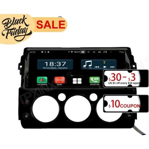 128G Android 10 PX6 DSP for Toyota FJ 2007 - 2017 DVD GPS Car Navigation Car Radio Video Stereo Multifunction CarPlay Host