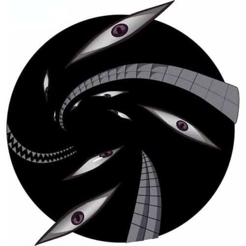 13cm x 12.2cm for Thousand Eyes Car Stickers Personality Bumper Surfboard Decal Fold GTR EVO SX Bumper Decoration