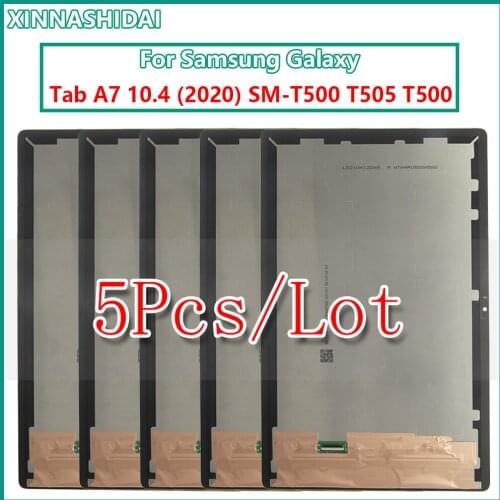5Pcs For Samsung Galaxy Tab A7 10.4 (2020) SM-T500 T505 T500 LCD Display Touch Screen Digitizer Assembly Replacement