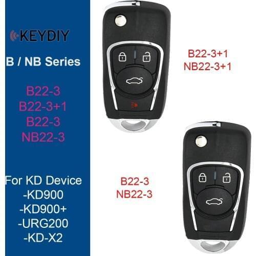 5 Pieces KEYECU B NB Series KD Remote B22-3 B22-3+1 NB22-3 NB22-3+1 for KD900 KD900+ URG200, KEYDIY Universal KD Remote Car Key