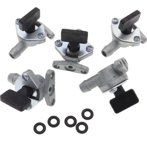 5Pcs/Set Carburetor Fuel Pocket Cock Valve Tank Tap Switch for 2 Stroke 47cc 49cc Dirt Pit Bike Mini ATV Quad Scooter