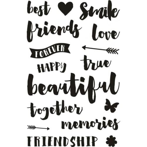 Scrapbook title clear stamps planner decoration transparent stamps planner journal