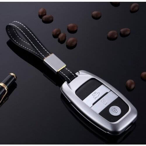 Car Aluminium Alloy Key Cover Shell Case Holder For KIA Sorento KX5 KX3 K3 K5 Sportage Niro Optima 3/4 Button Smart Fob Key