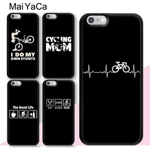 MaiYaCa Mountain Bike Cycling Cyclist Case For iPhone XS Max X XR 12 mini 11 Pro Max SE 2020 6S 7 8 Plus 5S Back Cover