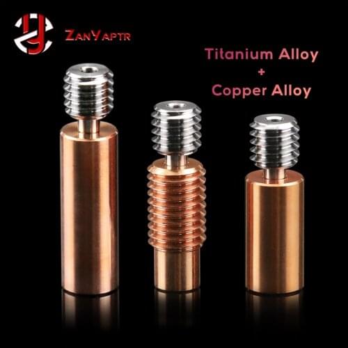 Ender3 CR10 Titanium alloy Bi-Metal Heatbreak For CR10 ENDER 5/3 CR-10S 1.75MM Filament Smooth Heat break