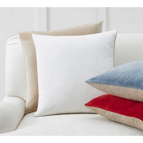 Cotton Linen Velvet Cushion Cover Nordic Pillow Cover for Sofa Living Room Soft Decorative Pillows Modern Home Decor