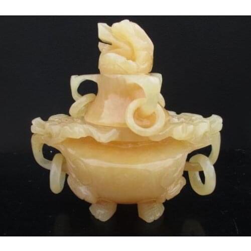 Chinas m topaz the mythical wild animal yulong censer NR