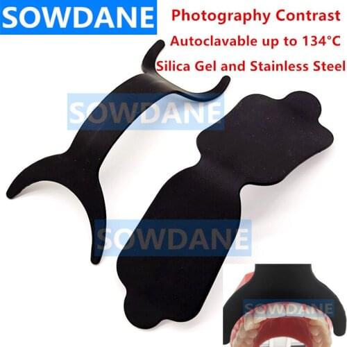 1 pc Black Background Dental Photo Contrast Board Palatal Photography Contraster Basic Orthodontic Tool Photographic Oral