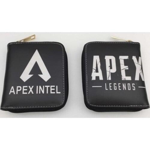 Game Apex Legends Wallet Purse PU Mini Short Wallet Coin zipper Print Purse Coin Card Holder Key Bag