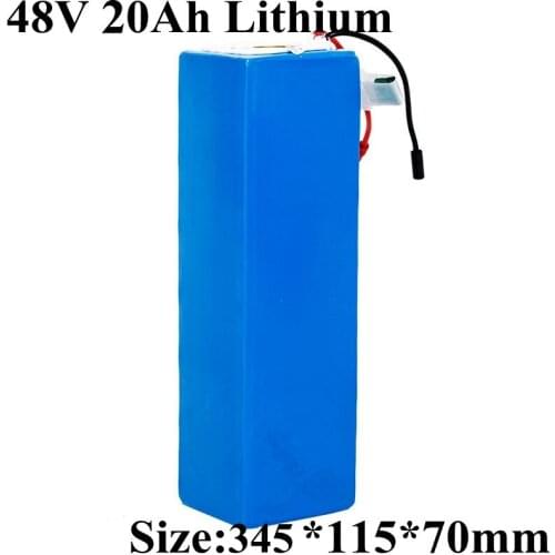 48v 20Ah Lithium Ion Battery 40V 18650 BMS E Bike Lithium Battery for Wheelchair Electric Bicycle Battery + 3A Charger