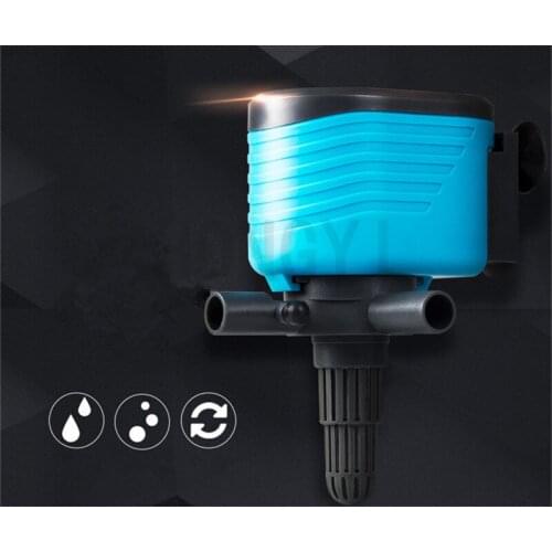 HONGYI 1 piece 15W/25W/35W/45W multifunction submersible pump fish tank aeration pump ultra quiet water pump three-in-one filter