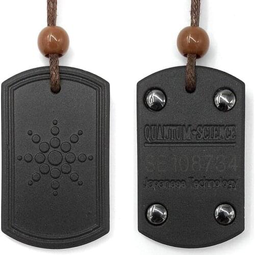 Men Women Fashion Bio Science Negative Ions Pendant Energy Necklace Anti Radiation Protection Pendant Energy Necklaces
