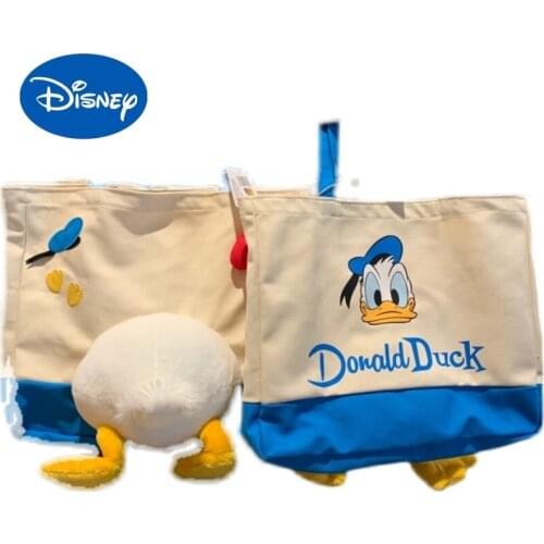 Authentic Shanghai Disney Shopping Donald Duck Will Pinch His Butt and Kick His Legs Shoulder Bag Canvas Bag Tote Bag Mommy Bag