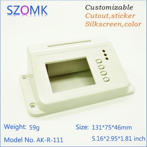 10 pcs, 131*75*46mm wall mounting plastic electronics shell enclosure plastic card reader housing sensor junction box