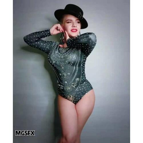 2019 new style Sexy club dress Leotard party dj nightclub dance wear