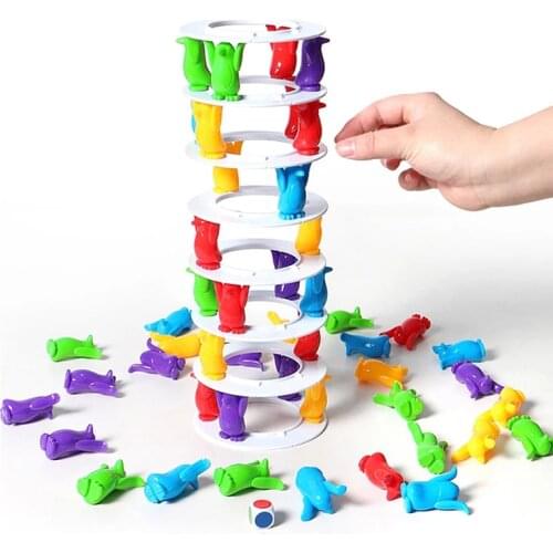 Penguin Tower Collapse Game Balance Toy Educational Fun Toys For Kids Family Education Building Blocks Challenge Childrens Toys