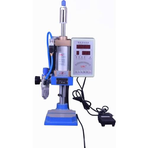 Pneumatic Punching Machine 200KG Single Column Adjustable Force 220V/110V Bearing Press Thrust Combination with Controller