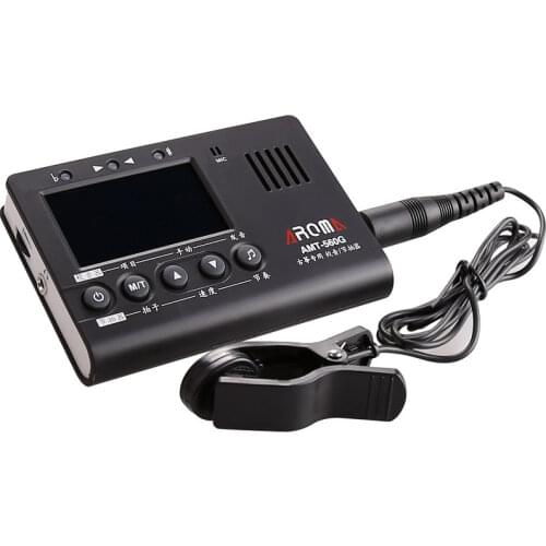 AROMA AMT-520G Portable Guzheng tuner Metronome Tuner and Tone Generator 3 in 1 for Twelve equal laws Guzheng Mic