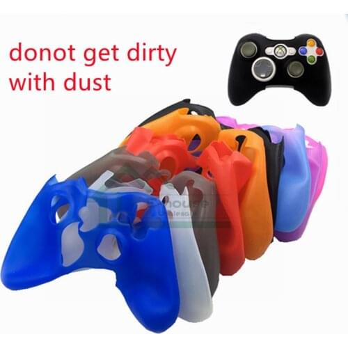 10pcs For Xbox 360 Controller Silicone Case Protective Skin Cover Rubber Shell Case For Xbox360 controller