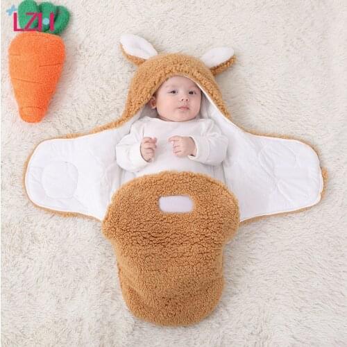 LZH 2021 Childrens Sleeping Bags New Newborn Baby Items For Boys Hug Girls Swaddle Wrap For Kids 0-3 Months Baby Sleeping Bag