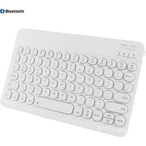 Rechargeable Bluetooth keyboard Ultra-thin Wireless Keyboard Portable Tablet keybord Office Gamer Keypad with Backlit For Laptop