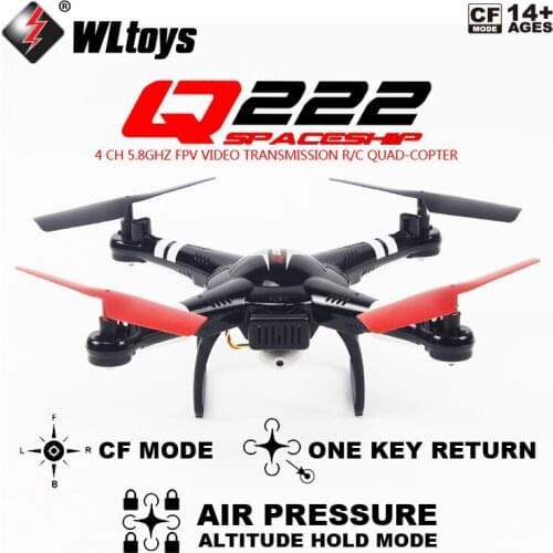 Free shipping Wltoys Q222G FPV 720P Camera Air Pressure Hovering Set High RC Quadcopter RTF