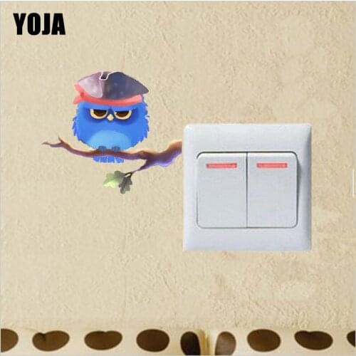 YOJA Lovely Branches Of The Birds Decor Wall Switch Sticker Living Room Bedroom Decals 10SS0318