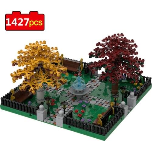 1427pcs Friends Vintage Maple Leaf Park Series Building Blocks Modular City Park Bricks DIY Playgame Girl Toys for Children Gift