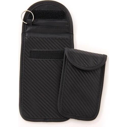 16*10 cm Faraday Car Key Case FOB Signal Blocker Bags FOB Signal Blocker Pouch ID Card Case for Privacy Protection BAG1019