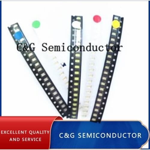5 colors x20pcs =100pcs 1206 SMD LED light Package Red White Green Blue Yellow 1206 led kit