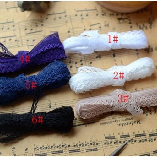 5 Meters/lot Width 0.9cm 6 Colors Lace Trim Ribbon Embroidered High Quality Lace Trimming Lace Decorations DIY Sewing Fabric