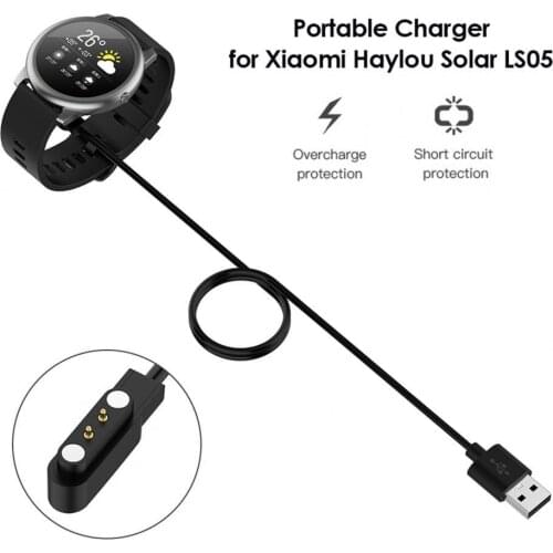 60/100cm Long-Lasting Magnetic Plastic Smart Watch Fast Charging Cable Charger for Xiaomi Haylou Solar LS05 Wearables Accessorie