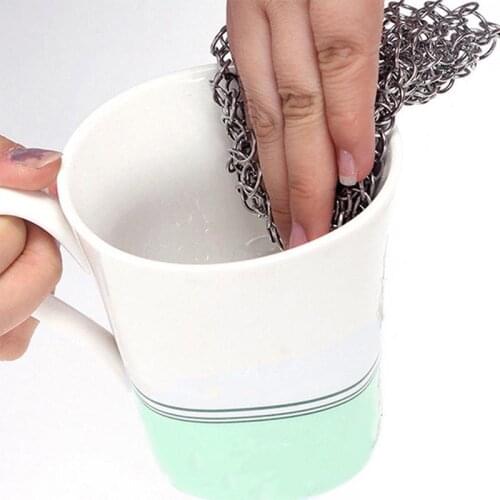 616 Cast Iron Cleaner Kitchen Skillets Cleaner Pot Steel Pans Rust Remover Metal Cleaning Scrubber Brush