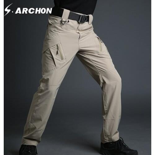 S.archon Urban Tactical IX9 Lightweight Military Cargo Pants Men Quick Dry Breathable Stretch SWAT Militar Army Pants