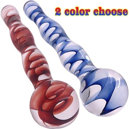Colorful Glass Anal Plug G Spot Stimulator Dildo Adult Sex Toys For Woman Masturbator G Spot Glass Butt Plug Dildos For Women