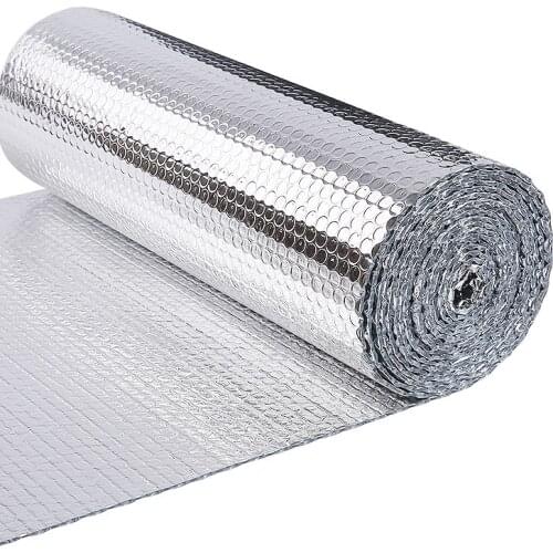 20m2 Double Side Aluminum Foil Rooftop Heat Insulation Material Three Layers Reflective Film By Free Shipping