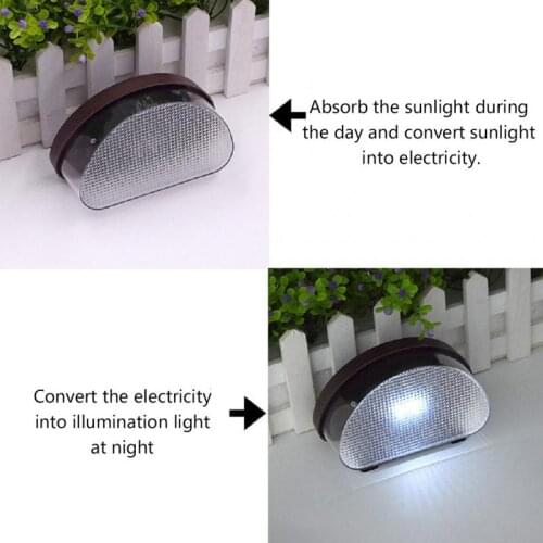 1PCS Solar Deck Lights Solar Step Lights Outdoor Waterproof Led Solar Fence Lamp For Patio Stairs Garden Pathway Step Yard