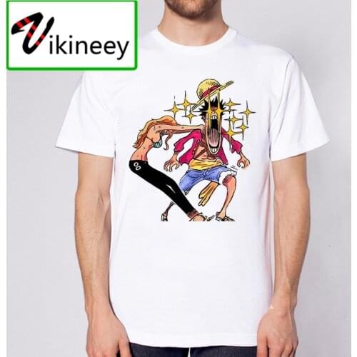 Lus Los One Piece T Shirt Japanese Anime Shirt Men T-shirt Luffy T Shirts Clothing cartoon Printed Tshirt Short Sleeve Top Tee
