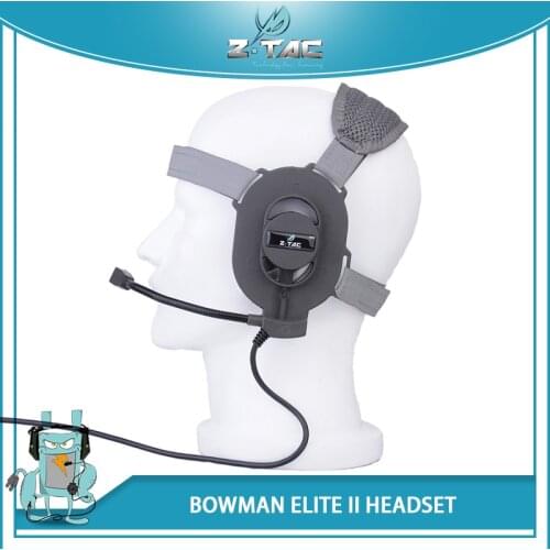 ZTAC Tactical zBowman Elite II Headset Airsoft Hunting Speaker Military Tactical Softair Aviation Accessories PTT headset Z027