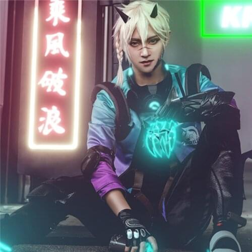 King of Glory Pei Qinhu Sirius Hunter cosplay top+pants for men Halloween uniform free shipping