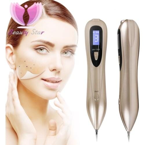 9 Level LCD Face Skin Dark Spot Remover Mole Tattoo Removal Laser Plasma Pen Machine Facial Freckle Tag Wart Removal Beauty Care